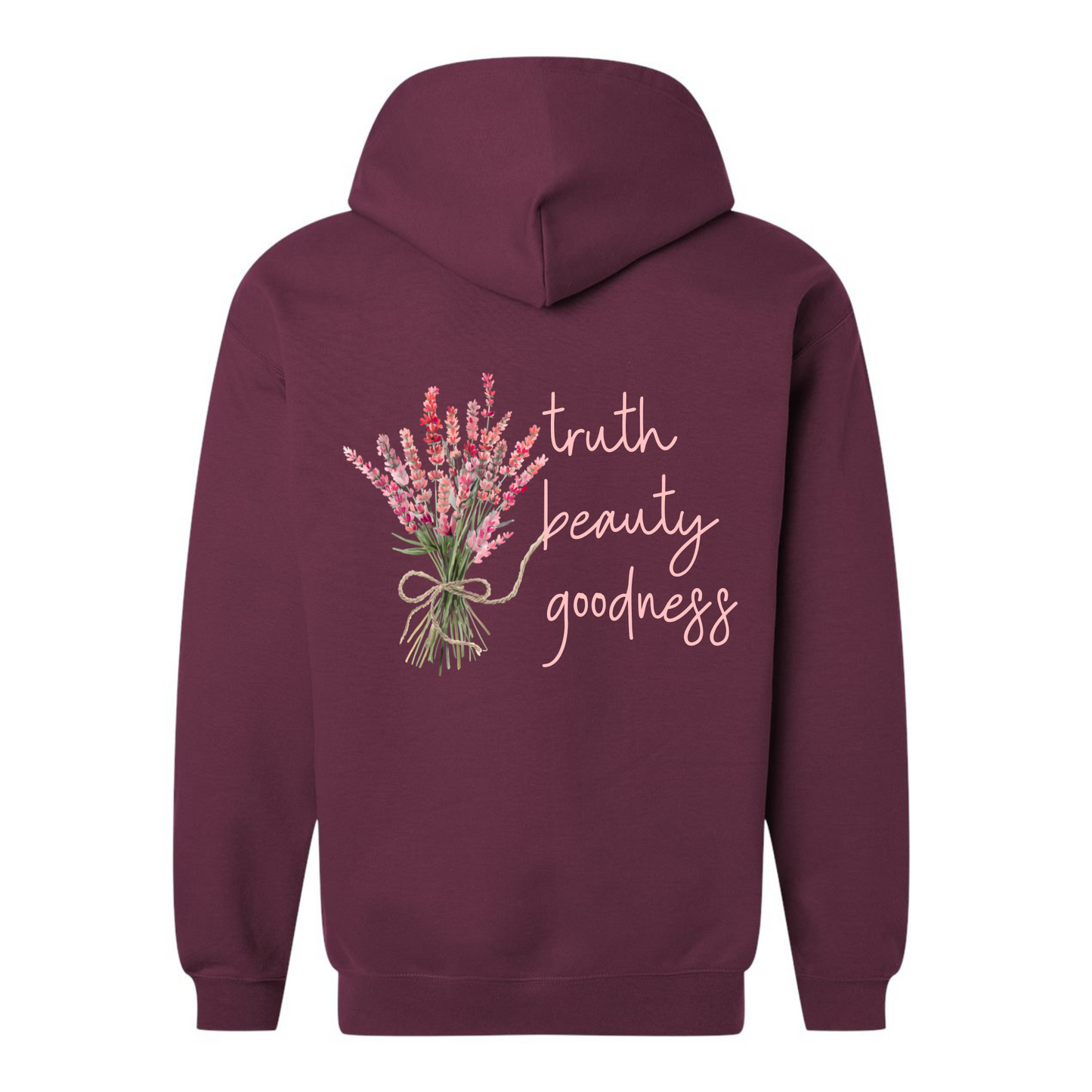 Truth Beauty Goodness Full Zip Hoodie