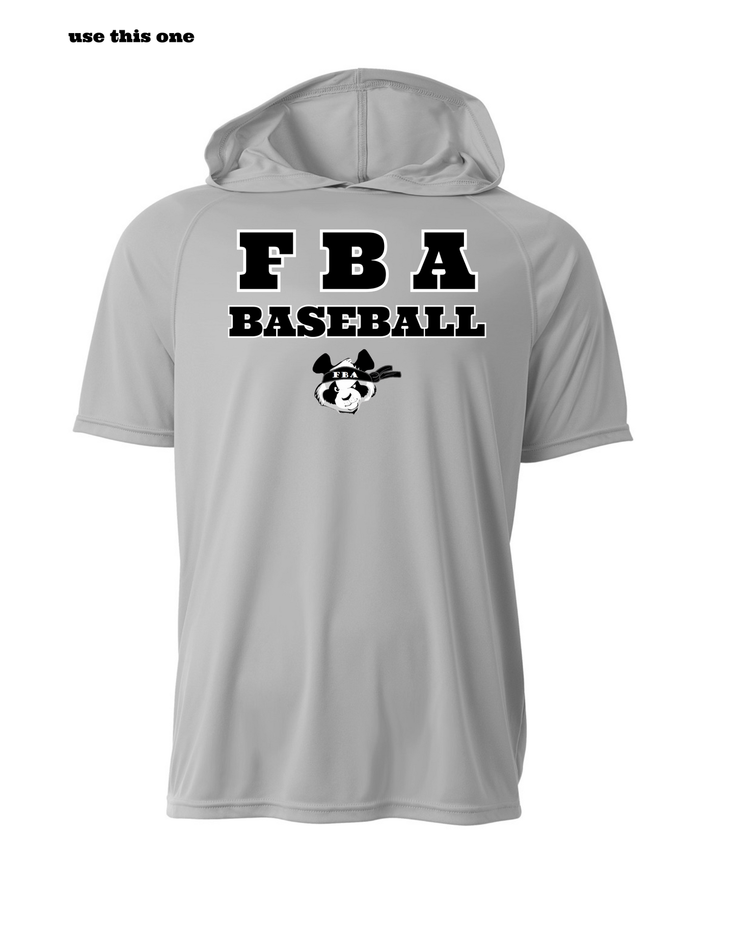 FBA Baseball Dri fit Short Sleeve Hoodie