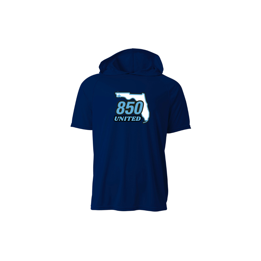 Short Sleeve Hooded Dri Fit Shirt - 850 United