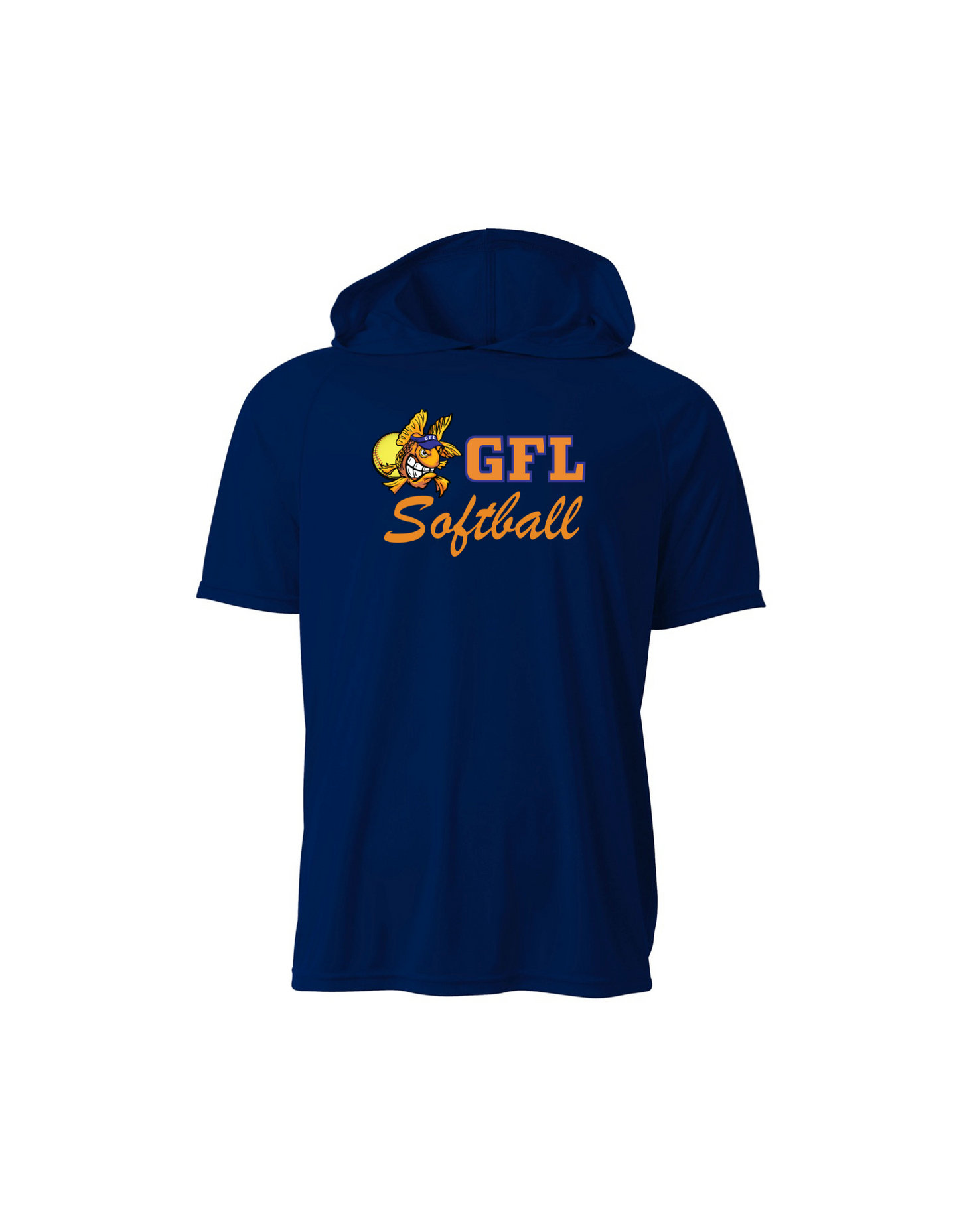 GFL Softball Drifit Short Sleeve Hoodie