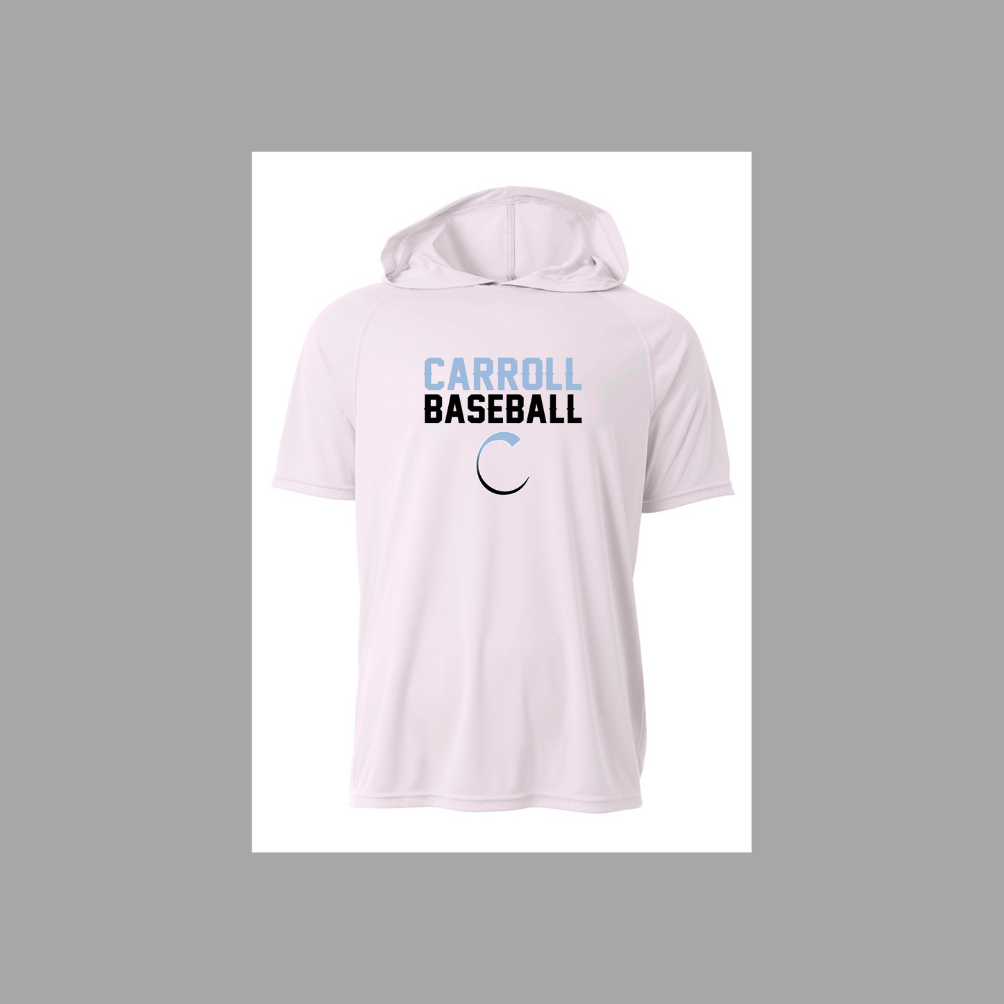 Short Sleeve Hooded Drifit Shirt - Carroll Baseball