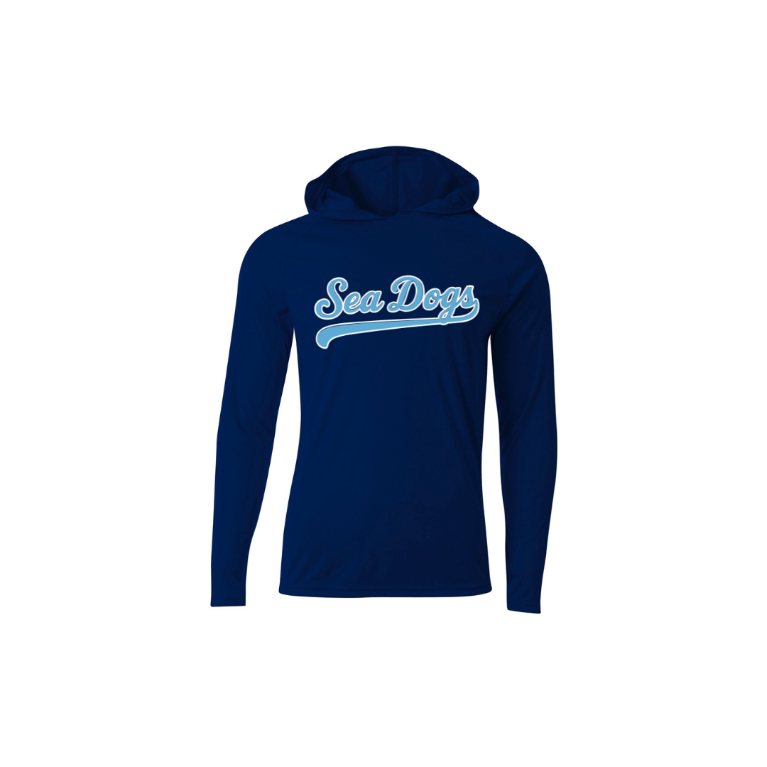 Long Sleeve Hooded Dri Fit Shirt - PV Sea Dogs