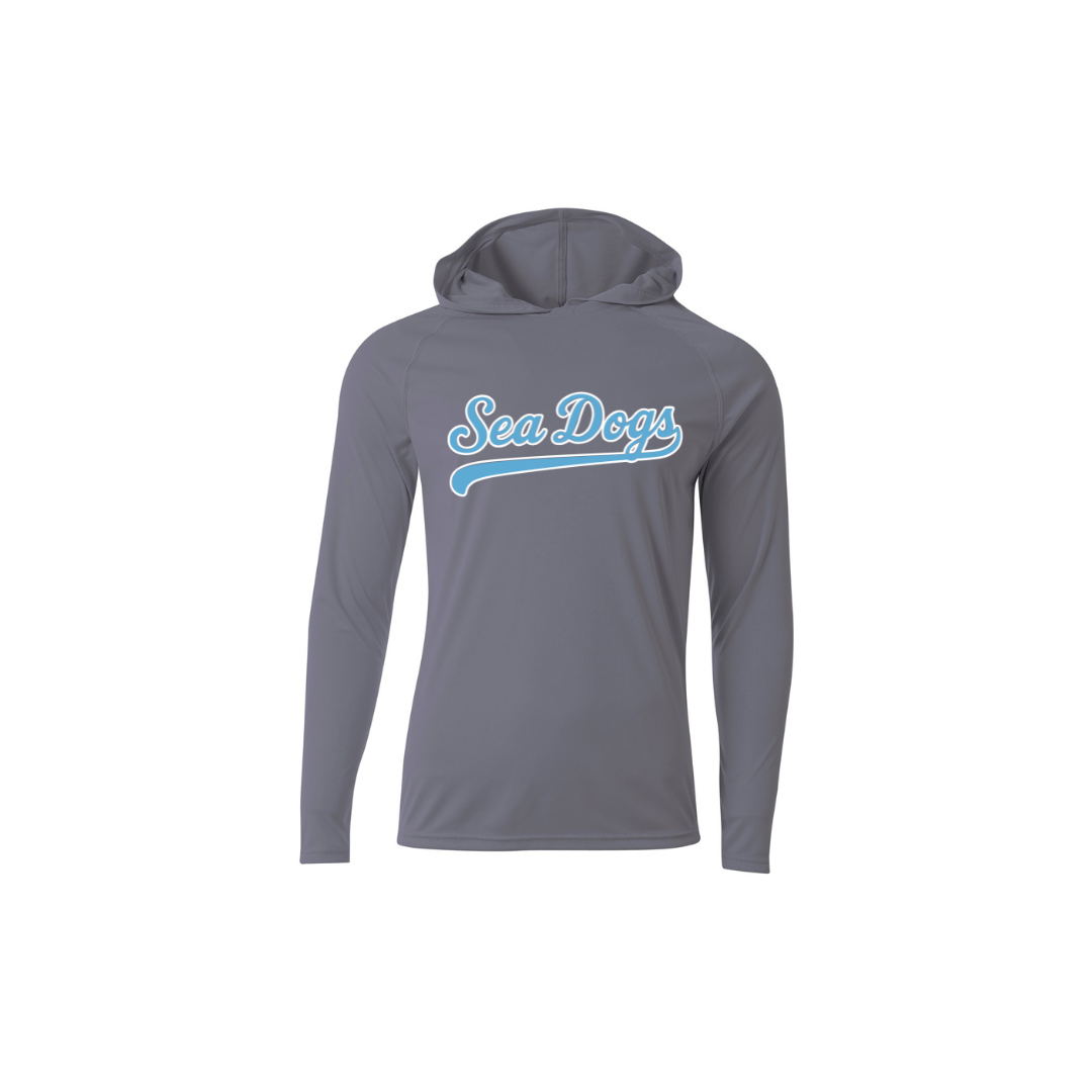 Long Sleeve Hooded Dri Fit Shirt - PV Sea Dogs