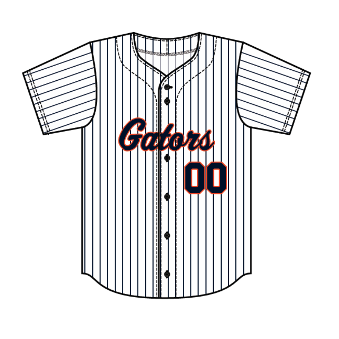 CB Gators Pinstripe Parent Jerseys