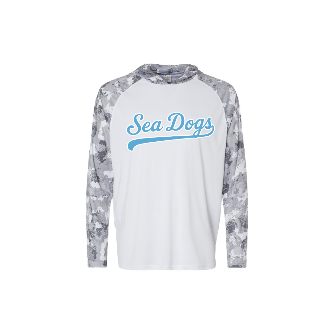 Long Sleeve Hooded Dri Fit Shirt - PV Sea Dogs