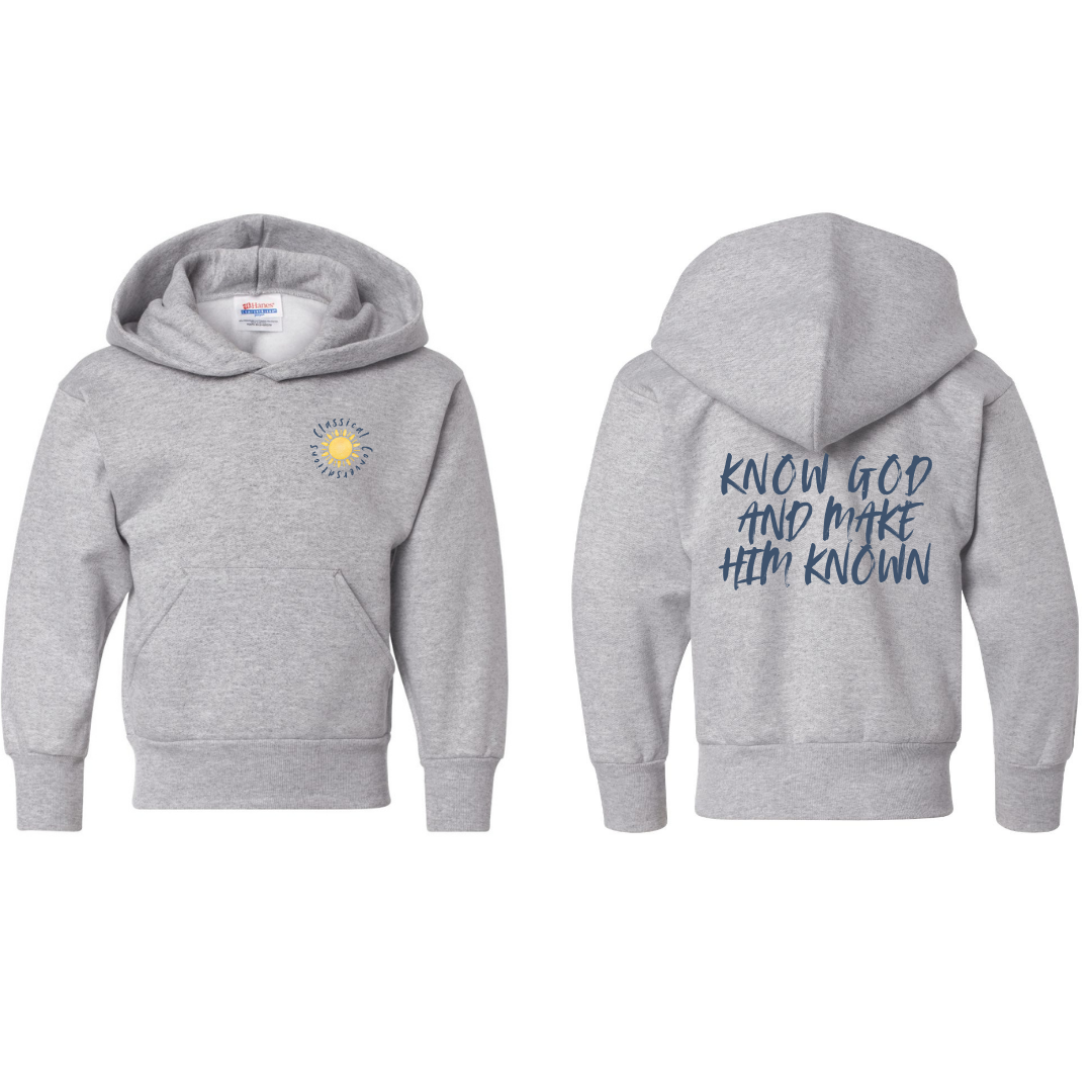 Know God Hooded Sweatshirt Youth Unisex