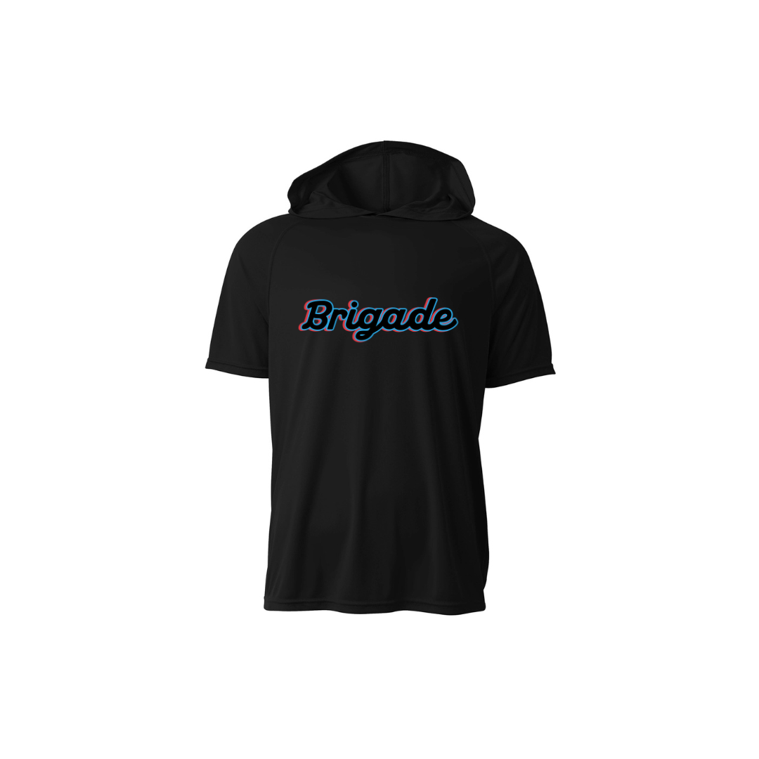 Adult Short Sleeve DriFit Hoodie T-Shirt - Bay Brigade