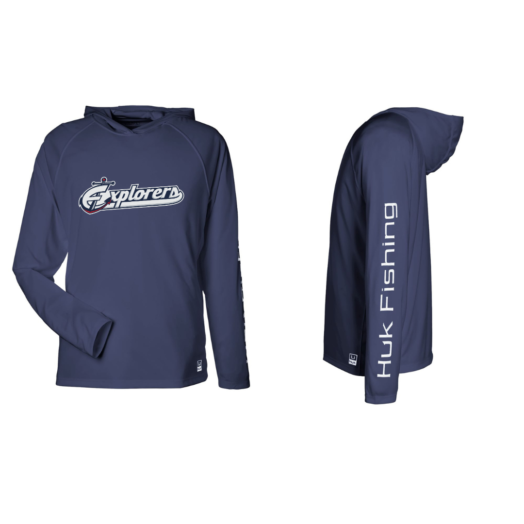 HUK Long Sleeve Hooded Shirt - CB Explorers