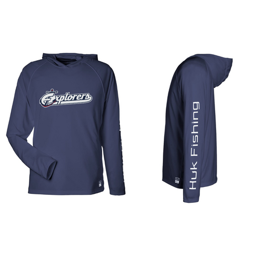 HUK Long Sleeve Hooded Shirt - CB Explorers