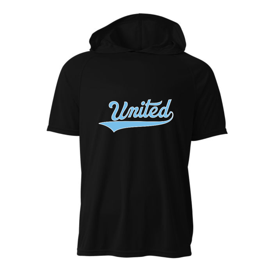 UNITED Logo Short Sleeve Hooded Dri Fit Shirt - 850 United