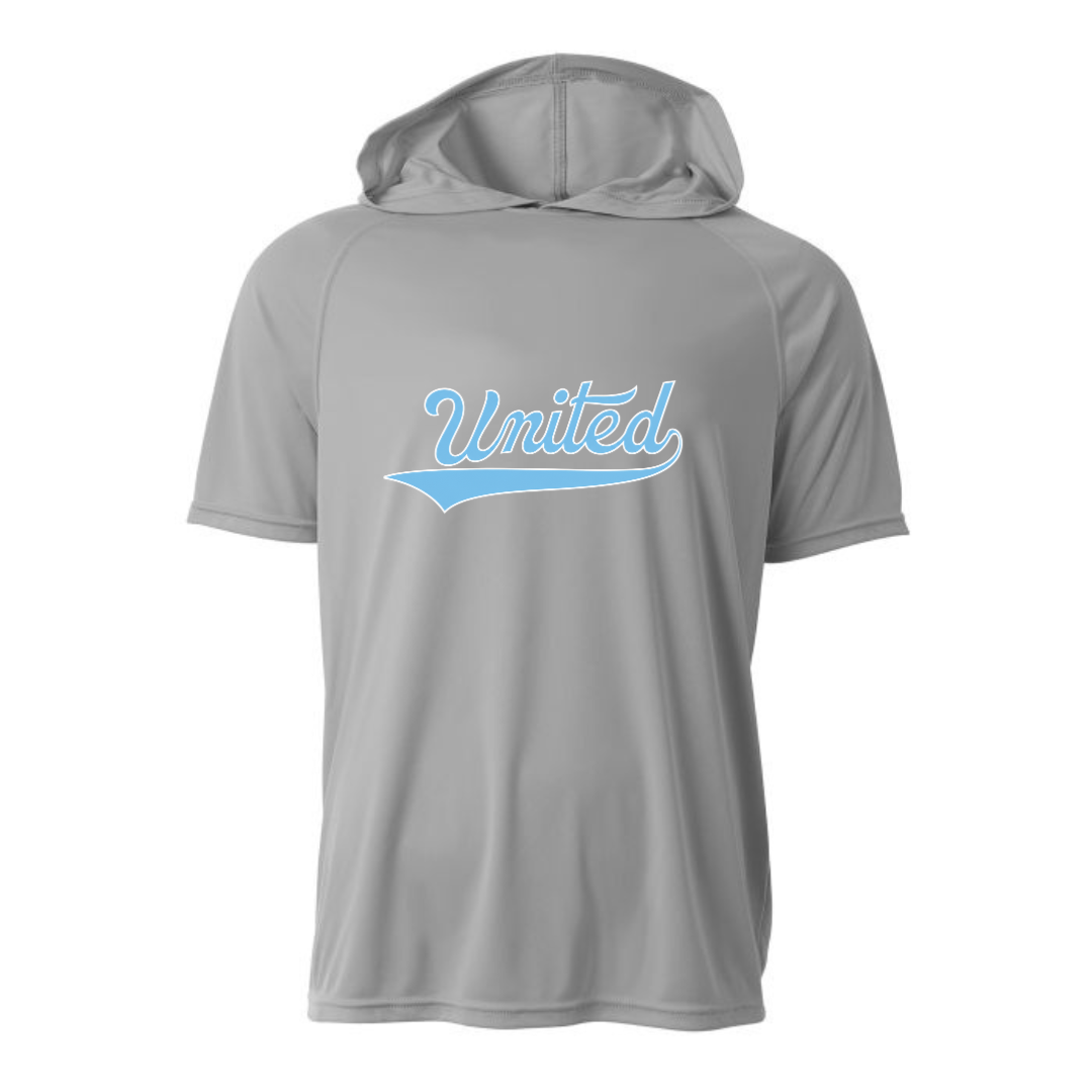 UNITED Logo Short Sleeve Hooded Dri Fit Shirt - 850 United