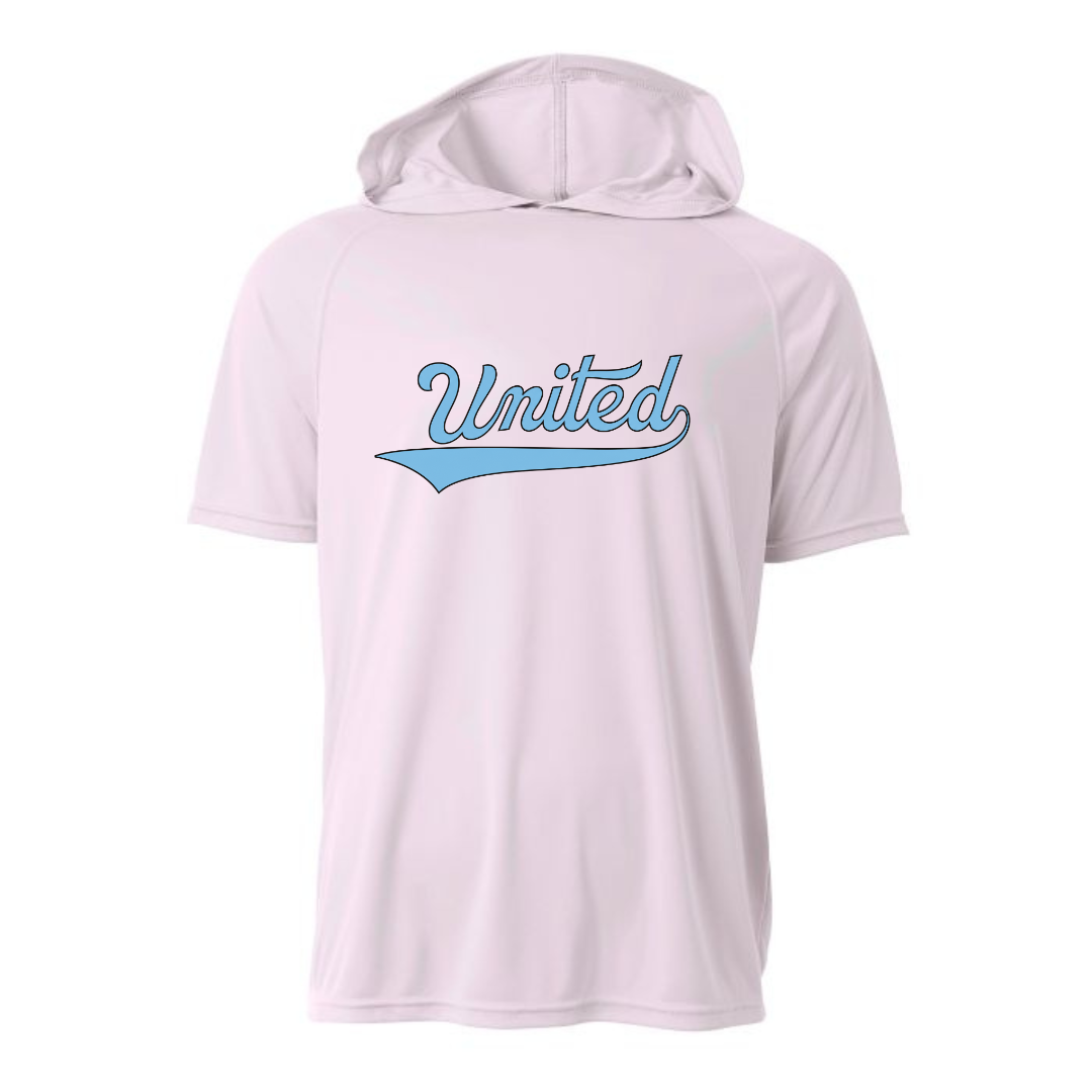 UNITED Logo Short Sleeve Hooded Dri Fit Shirt - 850 United
