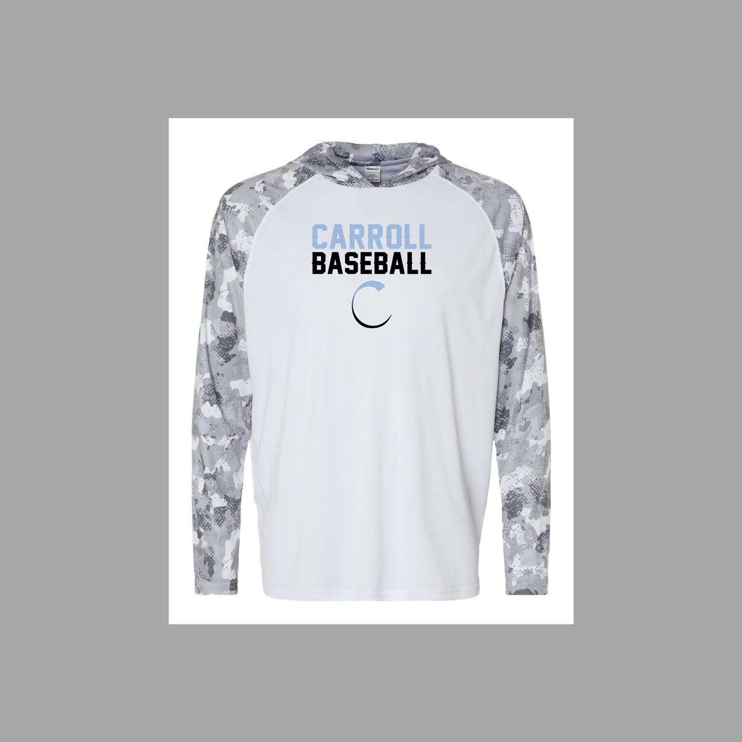 Long Sleeve Hooded Drifit Shirt - Carroll Baseball