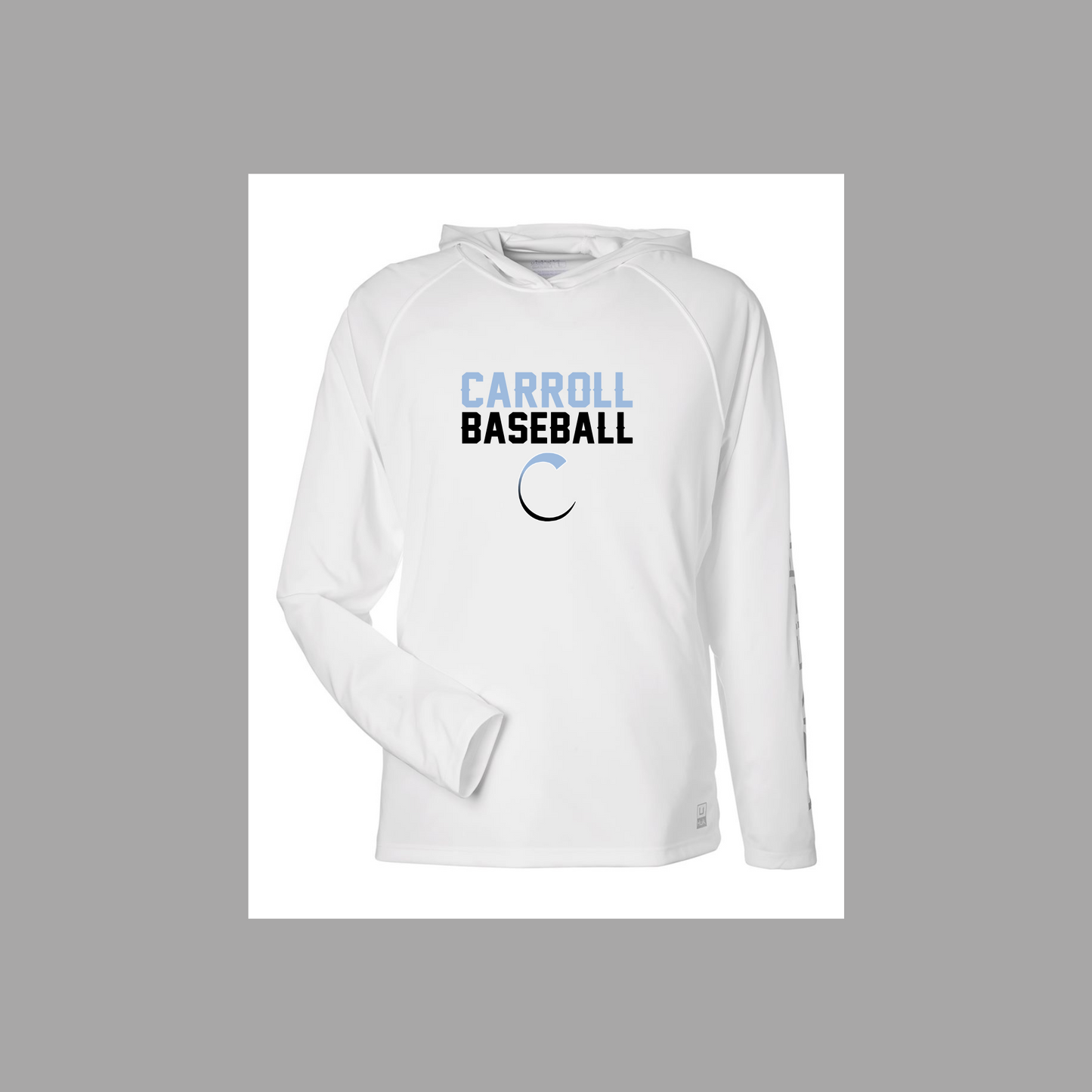 Long Sleeve Hooded Drifit Shirt - Carroll Baseball