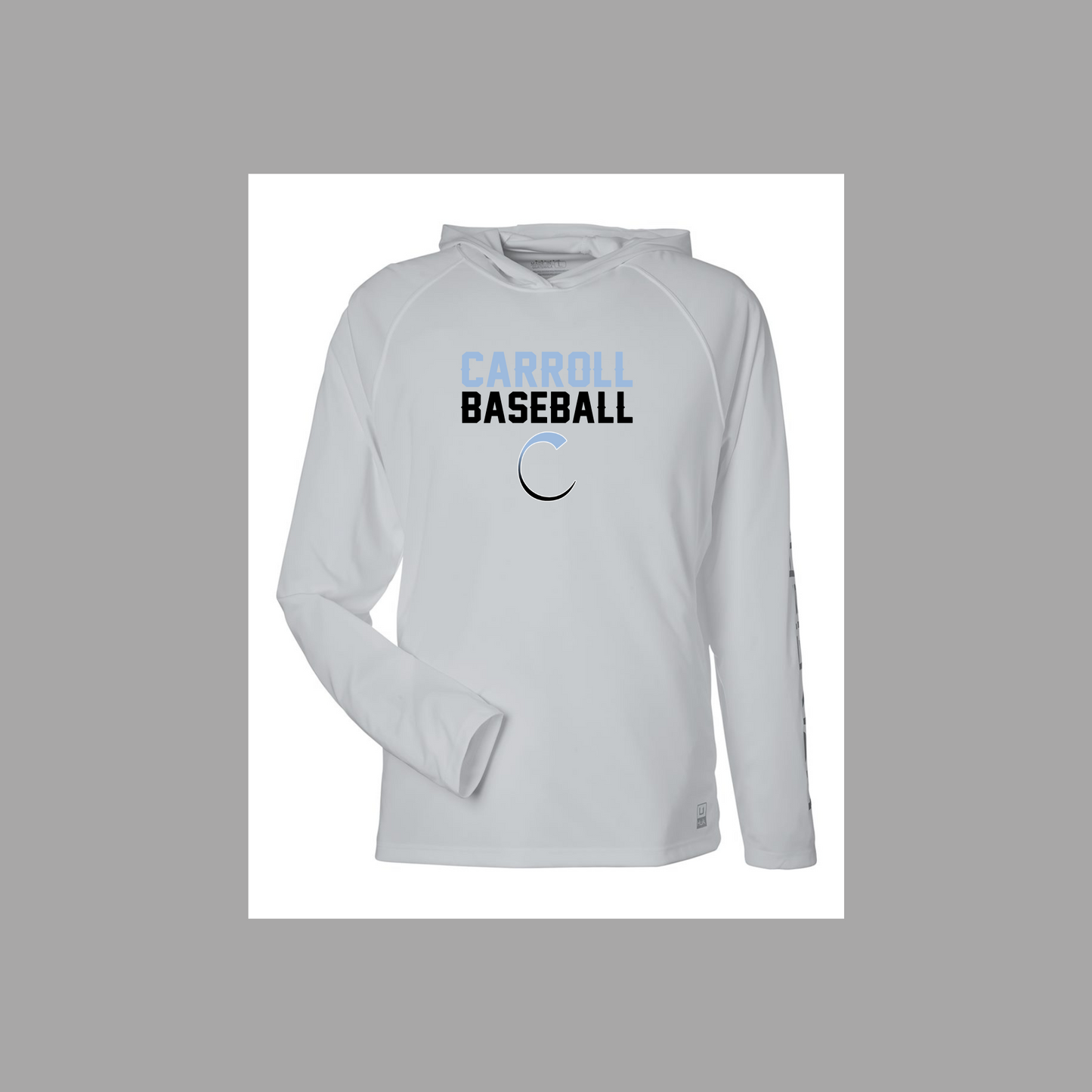 Long Sleeve Hooded Drifit Shirt - Carroll Baseball