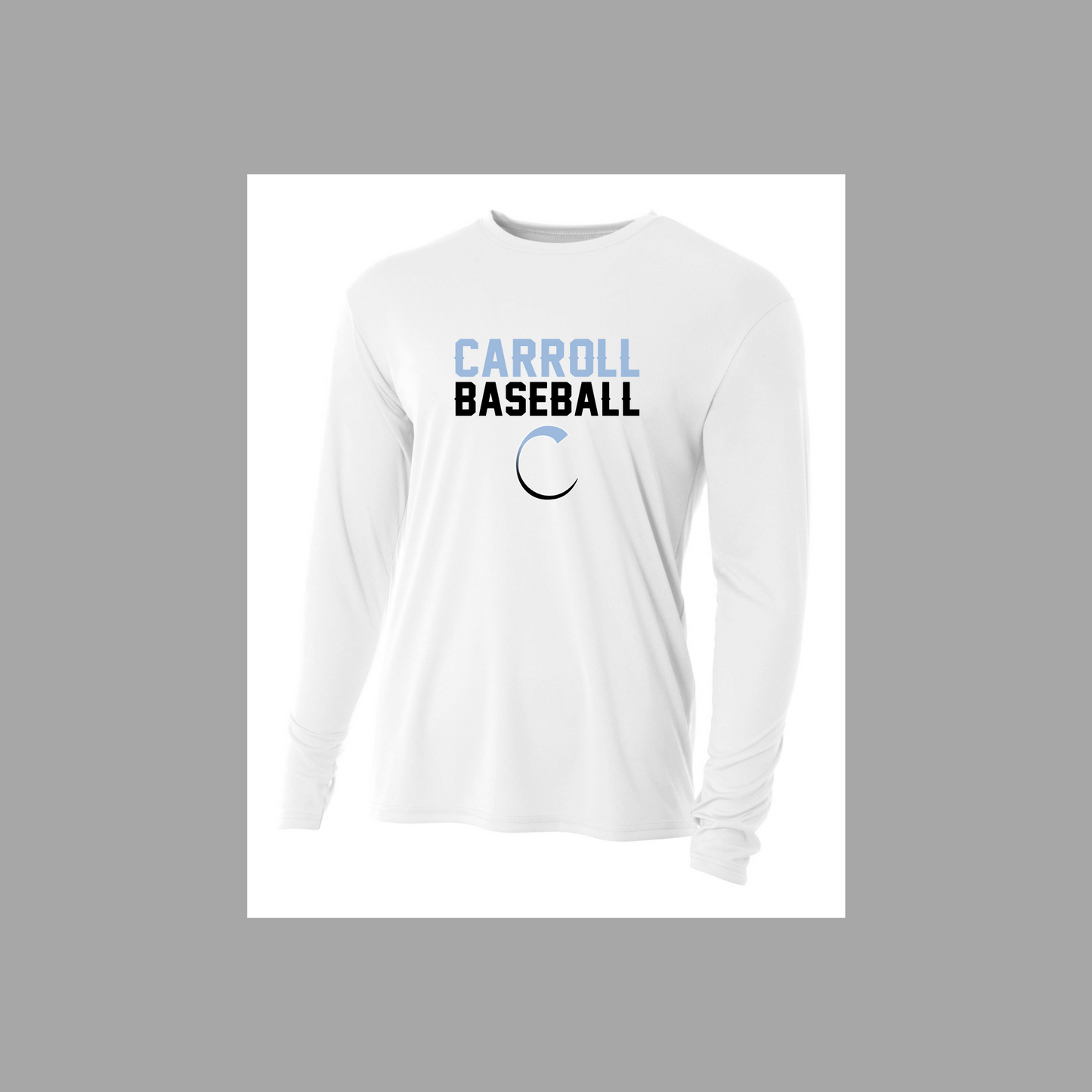Long Sleeve Drifit Shirt - Carroll Baseball
