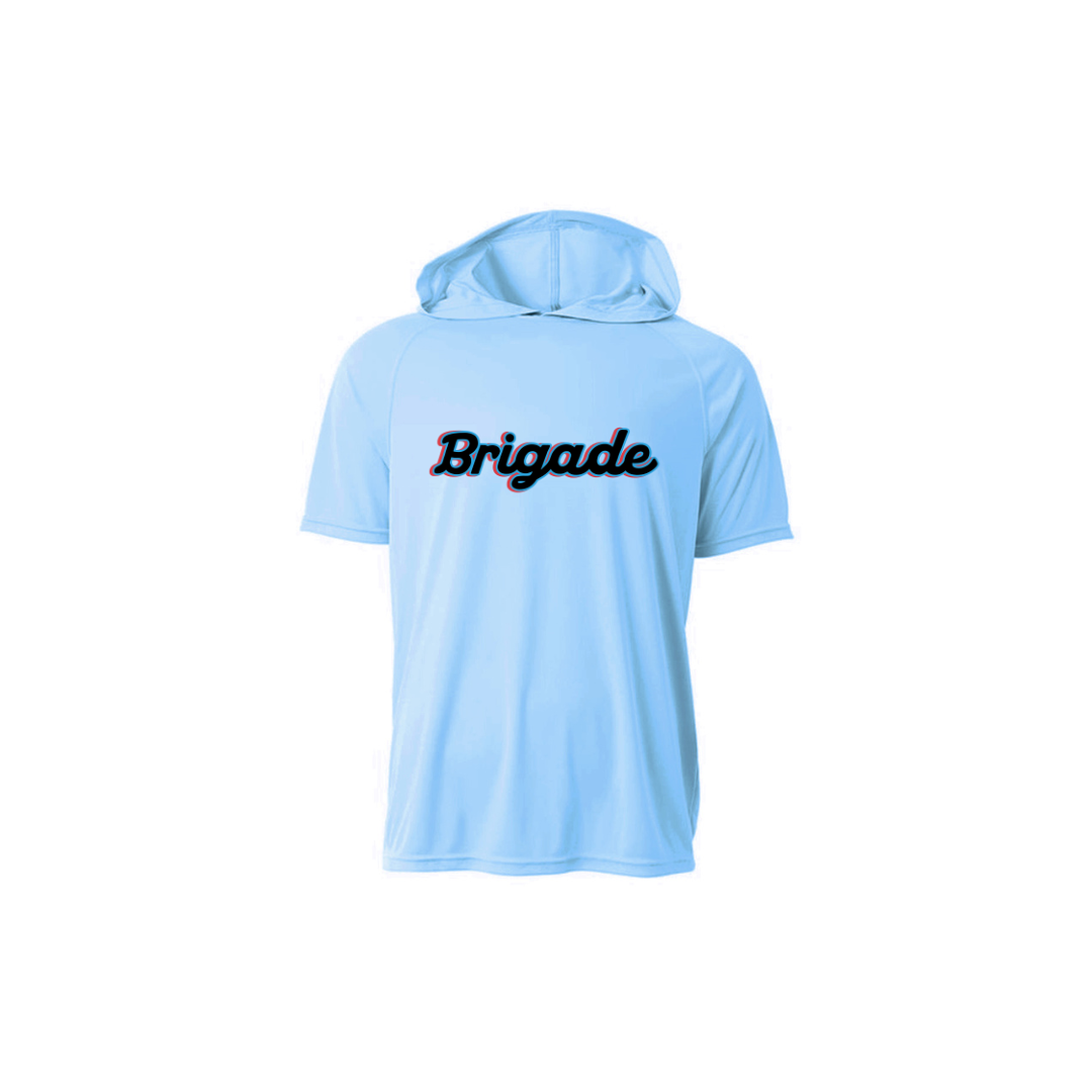 Adult Short Sleeve DriFit Hoodie T-Shirt - Bay Brigade