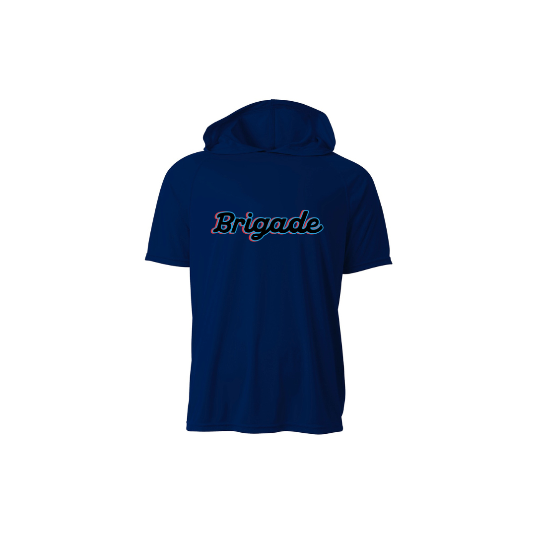 Adult Short Sleeve DriFit Hoodie T-Shirt - Bay Brigade